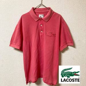 LACOSTE ラコステ半袖ポロシャツVINTAGE WASHED/サイズ4◎90sファブリカ古着