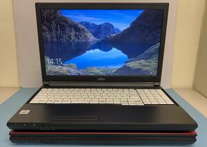 中古ノートパソコン ２台セット ★Windows10★Fujitsu Core i5-10310U/@2.21GHz/8GB/SSD 240GB/15インチ以上★