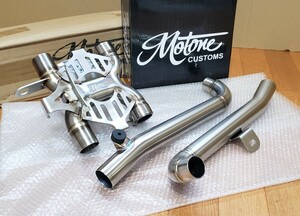 MOTONE｜モートーン｜Xパイプ EURO5 触媒レス│ストリートツイン スピードツイン(21-23)│キャタライザーレス マフラー ストレートパイプ