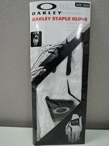 OAKLEY オークリー STAPLE GLOVE ゴルフグローブ ホワイト×ブラック 94292JP 23cm/未使用品