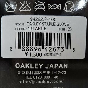 OAKLEY オークリー STAPLE GLOVE ゴルフグローブ ホワイト×ブラック 94292JP 23cm/未使用品の画像3