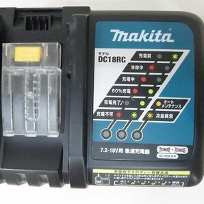 makita [マキタ] 7.2-18V用 急速充電器 [DC18RC /DC18RC T] 100V専用 充電器 工具周辺機器 純正 バラシ DIY 2013年製 /中古品 4959の画像2