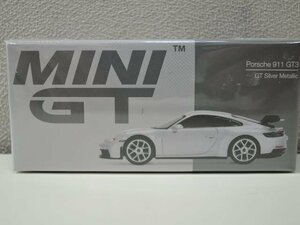 TSM-Model MINI GT 1/64 ポルシェ 911(992) GT3 GT シルバーメタリック(左ハンドル) MGT00390-L/未開封品