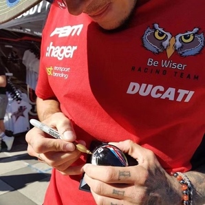 ドゥカティ サイズ L半袖 Tシャツ ウェア Be Wiser トップス 赤 DUCATIの画像4