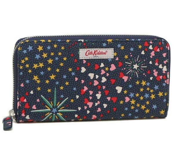 新品キャスキッドソン ラウンド長財布CATH KIDSTONミッドナイトスターズ　ラウンドファスナー ロングウォレット