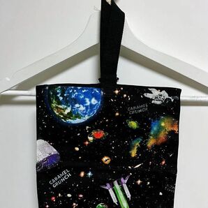 ☆宇宙上靴入れ　シューズバッグ ハンドメイド