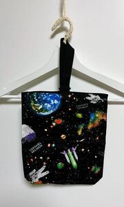 【期間限定セール】 ☆宇宙上靴入れ　シューズバッグ ハンドメイド