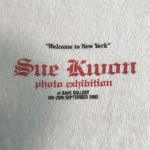 ★激レア★ 2002年 Sue Kwon Photo Exhibition Tシャツ Mサイズ a bathing ape BAPE gallery new york エイプ ベイプ NY NYC NIGO 裏原宿_画像3