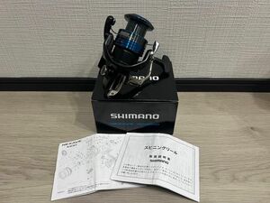 シマノ SHIMANOスピニングリール　青物釣り　4000HG ブラック&ブルー　