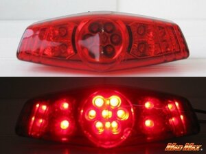 バイク用品 汎用 LED ルーカス テールランプ レッド/ダックス シャリー ホーネット ランツァ トリッカー ビラーゴ【送料800円】