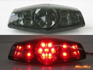 MADMAX バイク用品 汎用 LED ルーカス テールランプ スモーク/インパルス イナズマ XJR HORNET XR400 CB400SF GS50 KDX【送料800円】