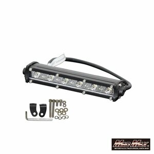 MADMAX ライトバー ワークライト シングルタイプ LED6連 18W 12V/24V兼用 作業灯/フォグランプ バイク 自動車 トラック【送料800円】