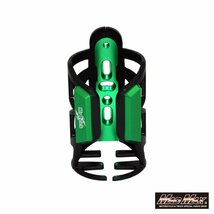 バイク用品 Mr Quick製 オートバイ 自転車用 ドリンクホルダー ミラーステータイプ グリーン/ボトル カップ ホルダー ケージ【送料800円】_画像2