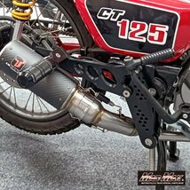 バイク用品 Mr Quick製 HONDA ホンダ CT125 ハンターカブ用 タンデムステップ ブラック/バックステップ カブヌシ JA55 JA65 【送料800円】_画像5