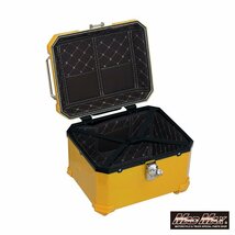 バイク用品 リアボックス E520 トップケース 45L イエロー/クロスカブ ハンターカブ パニアケース 収納ボックス 通勤【送料800円】_画像4