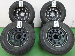 4本 社外 17インチ スチール 6H PCD 139.7 スタッドレス KAPSEN SnowShoes AW33 265/65R17 ランクル プラド ハイラックス サーフ 鉄チン