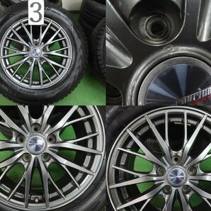 4本 社外 17インチ 7J +48 5H 114.3 スタッドレス ヨコハマ アイスガード G075 2023年 225/65R17 エクストレイル CX-5 CX-8 アウトバックの画像4