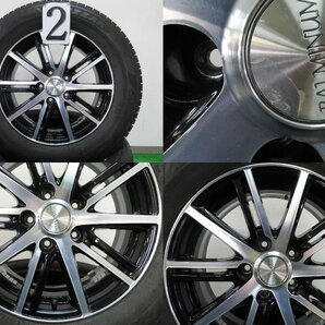 4本 社外 16インチ 6.5J スタッドレス ブリヂストン ブリザック VRX3 2021年 215/65R16 カローラクロス C-HR アルファード ヴェルファイアの画像3