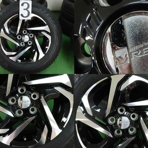 4本 WREST 16インチ 6.5J +45 114.3 スタッドレス ブリヂストン ブリザック VRX2 205/65R16 トヨタ ヤリスクロス カムリ エスティマ 平面座の画像4