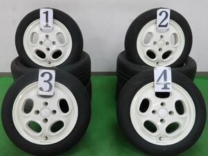 4本 ハイペリオン DIAL 14インチ ラジアル DUNLOP エナセーブ EC300+ 2022年 155/65R14 N-BOX スペーシア タント ミラ トコット 軽自動車