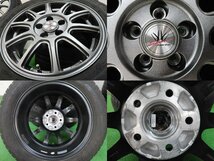 4本 ロクサーニスポーツ 15インチ 6J +43 5H PCD 100 スタッドレス グッドイヤー アイスナビ 7 2022年 185/60R15 トヨタ シエンタ HV 170系_画像6