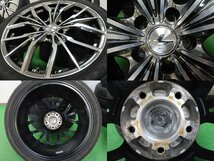 4本 weds レオニス LV 19インチ 8J +35 5H PCD114.3 ラジアル ヨコハマ エコス ES300 245/40R19 トヨタ アルファード ヴェルファイア 30 20_画像6