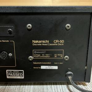 Nakamichi ナカミチ カセットデッキ CR-50 Discrete Head 通電、簡易動作確認済みの画像9