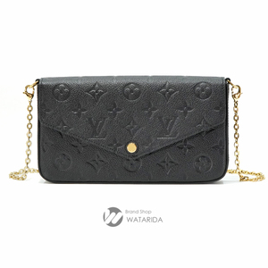 ルイヴィトン Louis Vuitton 財布 チェーンウォレット ポシェット フェリシー M64064 ノワール アンプラント 箱・保存袋付 送料無料