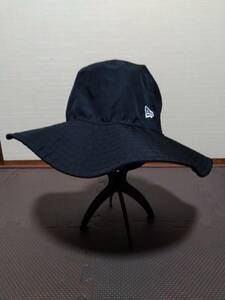 M L/美品/NEW ERA ニューエラ/メンズ つば広 バケットハット ハット 帽子 レディース 男女兼用 58㎝ぐらい アウトドア フェス 山 海 春夏用