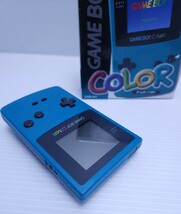 極美品 /動作品 任天堂 ニンテンドー Nintendo　GAMEBOYCOLOR ゲームボーイカラー グリーン CGB-001 携帯ゲーム レトロ 希少品 箱付(H-214)_画像6