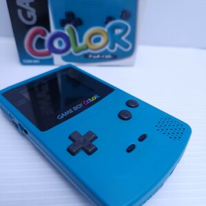 美品 /動作品 任天堂 ニンテンドー Nintendo GAMEBOYCOLOR ゲームボーイカラー グリーン CGB-001 携帯ゲーム レトロ 希少品 箱付(H-272)の画像4