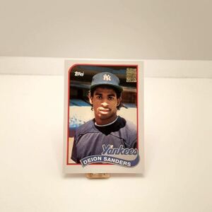(R4-110) TOPPS トップス　DEION SANDERS ディオン・サンダース　Yankees ヤンキース　MLB メジャーリーグ　野球 カード トレカ 野球カード