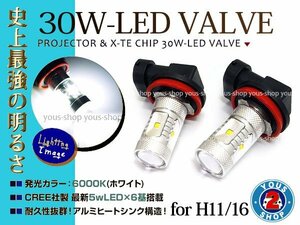 CX~5 KE##W H24.2~ LEDバルブ H11 フォグランプ 30W 社外