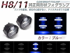 LEDデイライト内蔵★プロジェクターフォグランプ セレナライダー C25系 青イカリング 2個セット ライトキット ユニット 本体 後付け 交換