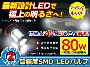 Y50系 フーガ 最新CREE製 XT-E搭載80w H11 LEDフォグランプ