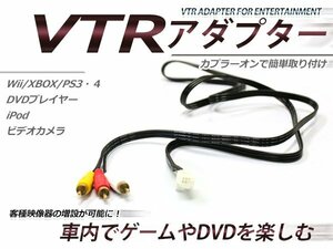 日産ディーラーオプションナビ MP310-W 外部入力ハーネス VTRケーブル 映像アダプター RCA変換