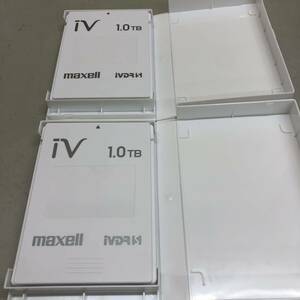 (19) maxell iVDR S 1.0TB 2個セット カセットハードディスク 動作未確認 中古 美品