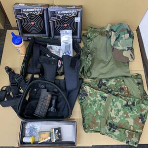 17 airsoft personal equipment GHOSTGEAR M size camouflage clothes ho ru Star air gun fixtures etc. together 