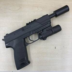 35 東京マルイ HK USP .40 S&W 電動ガン 試射確認済み CQ-FLASK フラッシュライト 動作未確認の画像2