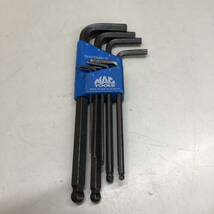 ④ MAC TOOLS ボール付六角レンチ セット SHKSM9CE 現状品 ミリ 工具 ヘックス _画像1