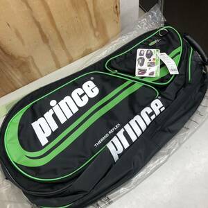 ④ Prince GM022ラケットバッグ 緑 中古 未使用 長期保管品 テニス tennis bag ラケット