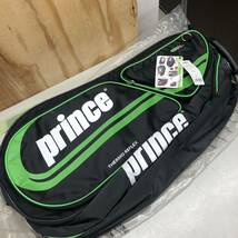 ④ Prince GM022ラケットバッグ 緑 中古 未使用 長期保管品 テニス tennis bag ラケット_画像1