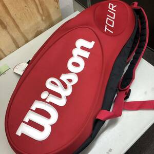 12 Wilson Tour 赤 ラケットバッグ 中古 未使用 長期保管品 テニス tennis bag ラケット