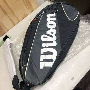 14 Wilson ラケットバッグ 黒 中古 未使用 長期保管品 テニス tennis bag ラケットの画像1