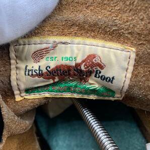 1円スタート■ RED WING レッドウィング Irish Setter アイリッシュセッター レザーブーツ / 9 / #9874 / 茶芯 / 犬タグ / 黒 /の画像6