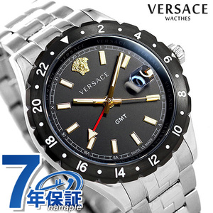 ヴェルサーチ 時計 メンズ 腕時計 ヘレニウム GMT 42mm VE1100219 VERSACE ヴェルサーチェ ブラック