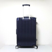 スーツケース mサイズ 中型大型 アルミフレーム 頑丈 キャリーケース TSAロック ダブルキャスター TRI1030 メンズ ビジネス ネイビー S755_画像4