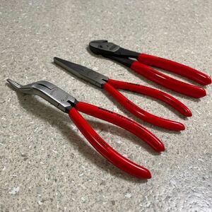 クニペックス　KNIPEX 3本セット　メカニックプライヤー　ツインフォースニッパー　スナップオン　SNAP-ON マックツール ネプロス