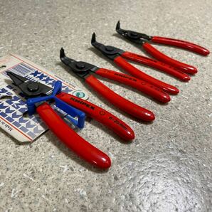 クニペックス 西ドイツ スナップリングプライヤー 4本セット KNIPEX スナップオン ハゼット マックツールの画像1