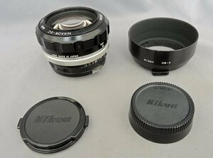 Nikon Auto 55ｍｍ f1.2 ニコン NIKKOR-S・C フード HS-9　(50mm f1.4用） MFレンズ 大口径 中古品　